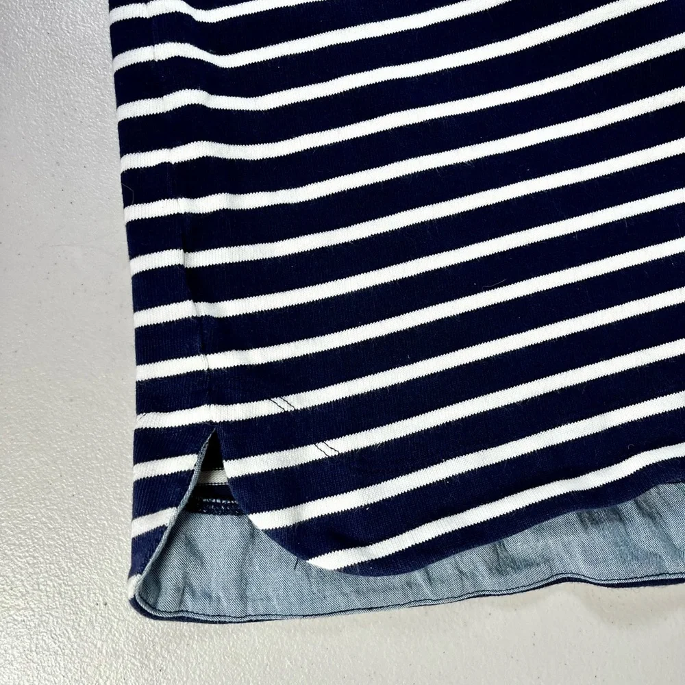 LOFT Navy and White Striped Dress , Small - Picture 10 of 15